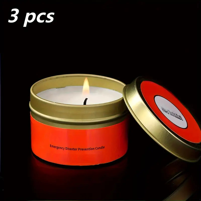 Lot de 3 bougies d’urgence sans fumée