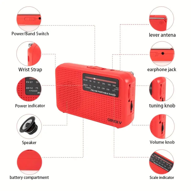 Radio portable compacte AM/FM