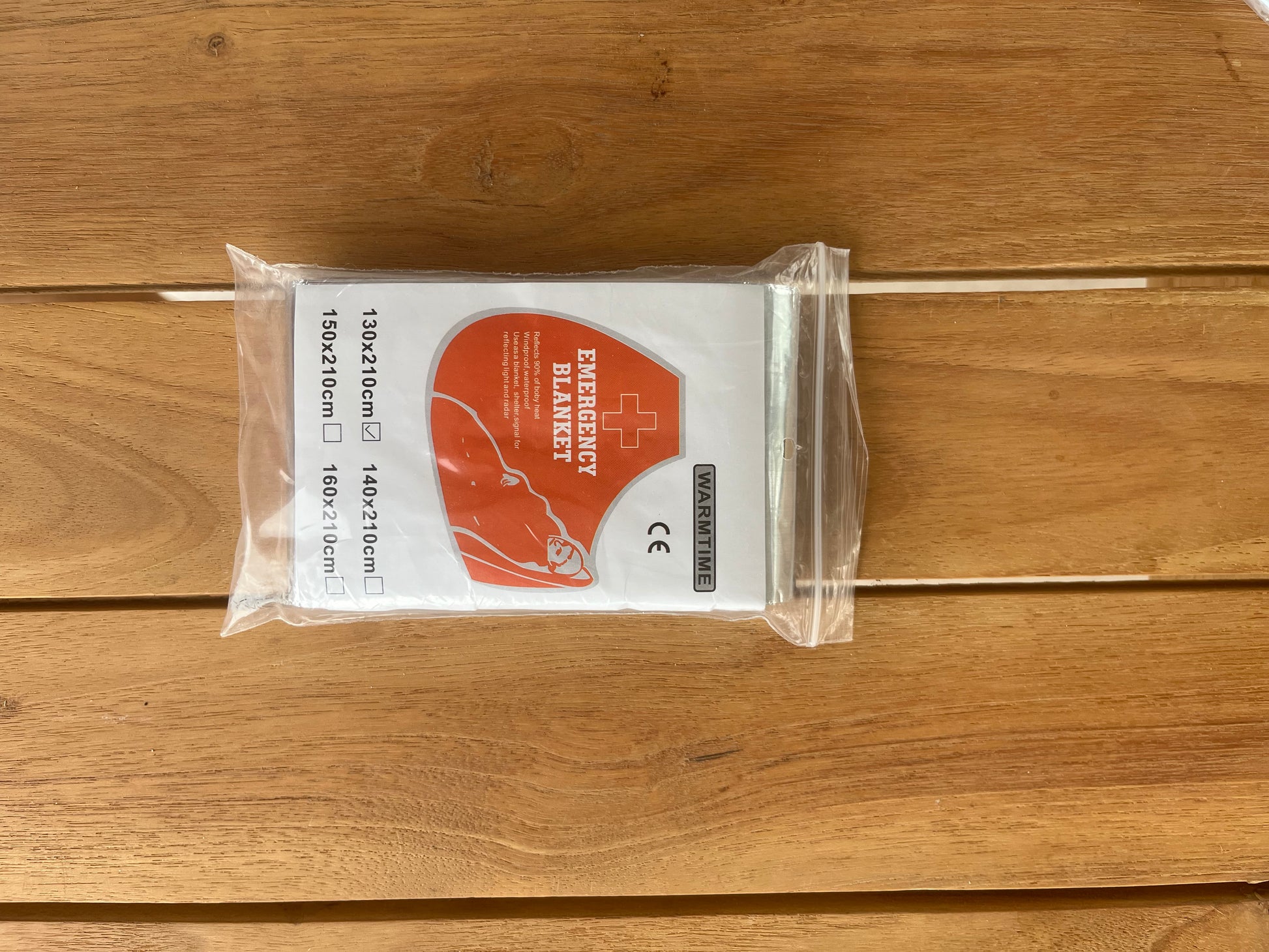 Lot de 4 couvertures thermiques d’urgence