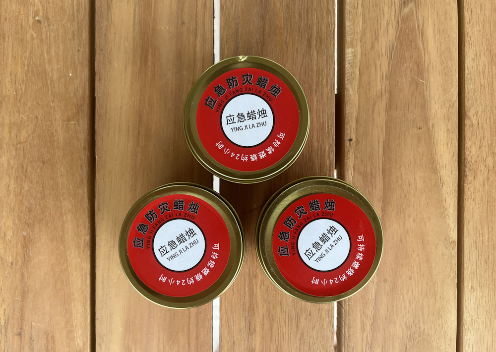 Lot de 3 bougies d’urgence sans fumée